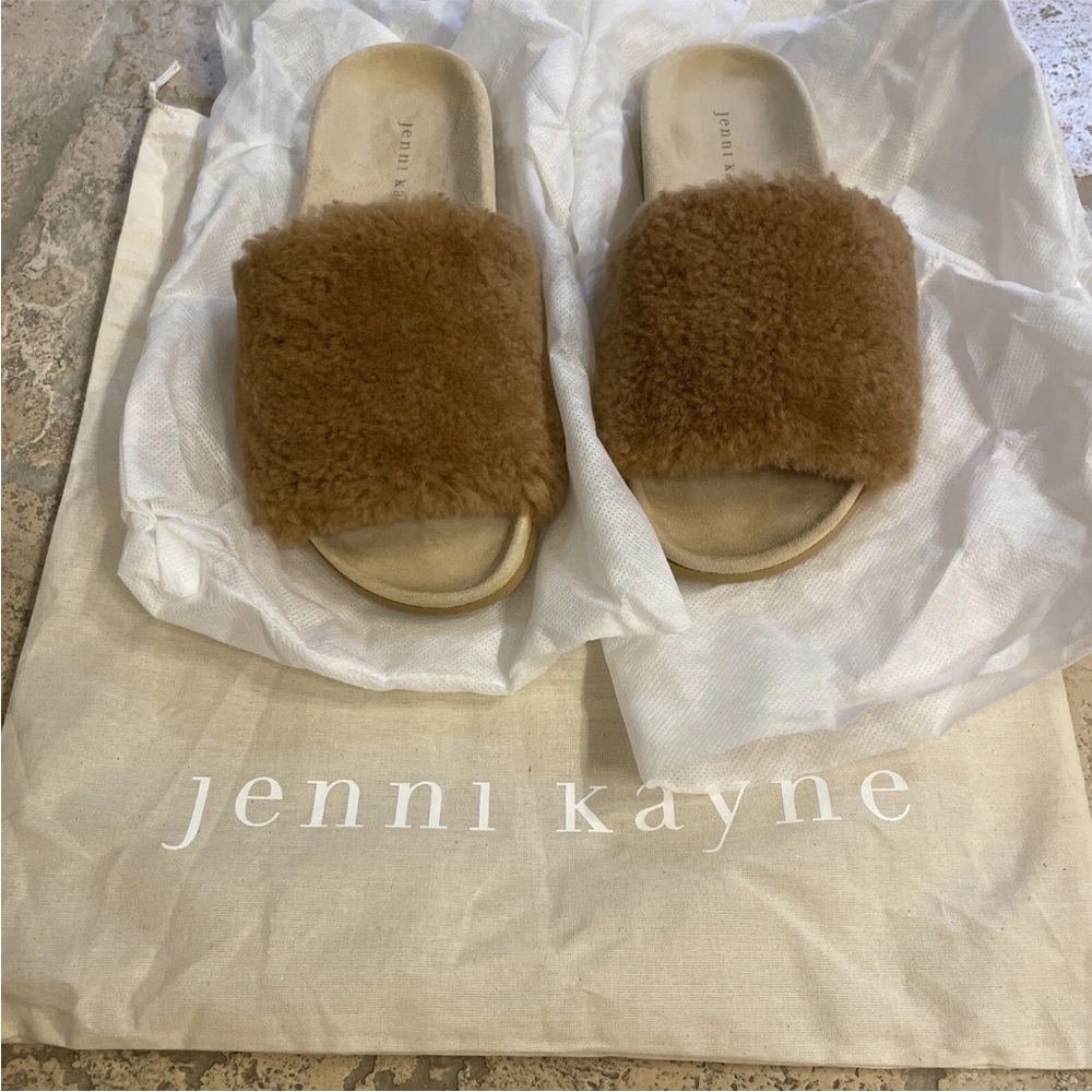 NEW in bag Jenni Kayne shearling slides size 38 (US 8)